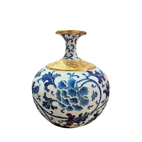 新青花反口天球瓶-東方空間文化藝術事業有限公司